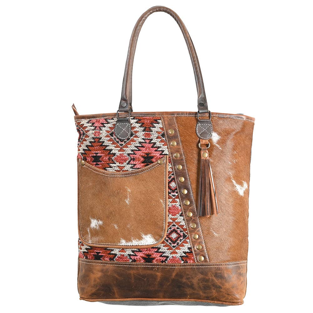 Wool Saddle Blanket Leather Bag