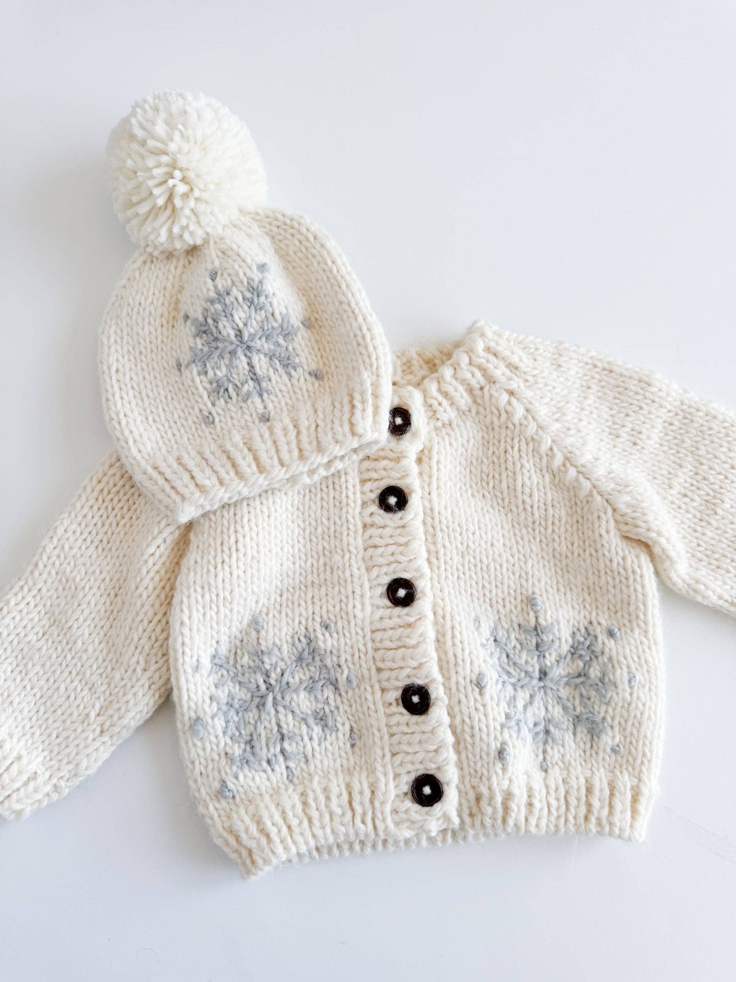 Kids Snowflake Knit Cardigan