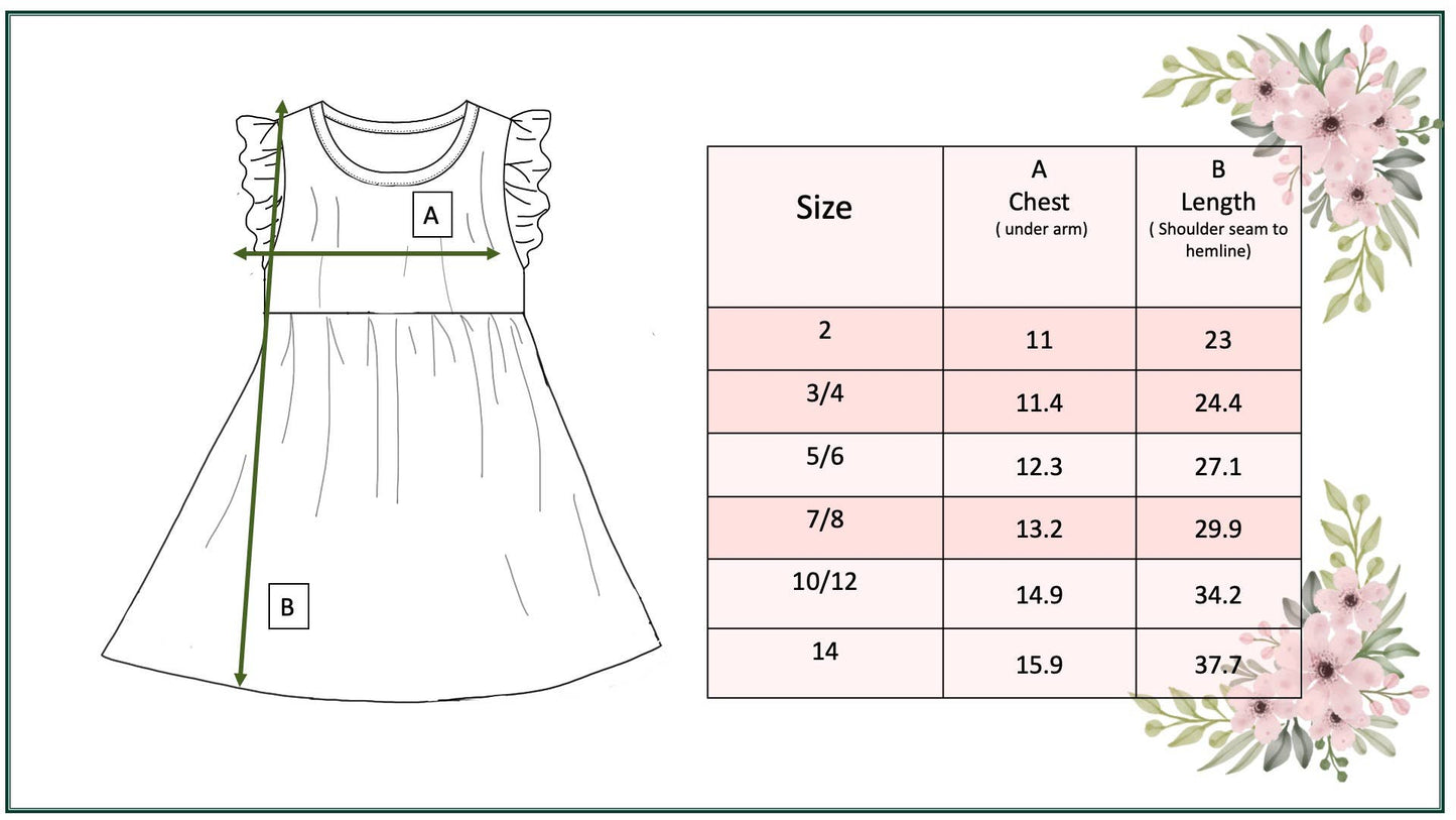 Kids Floral Spring Dress
