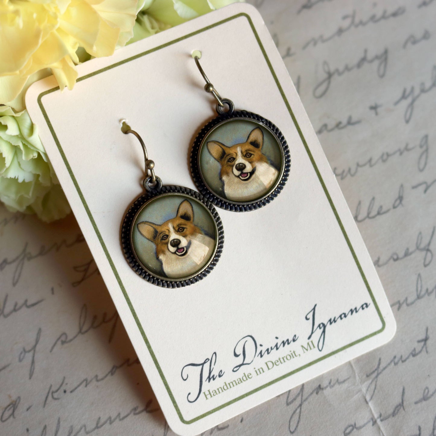 Corgi Dog Earrings