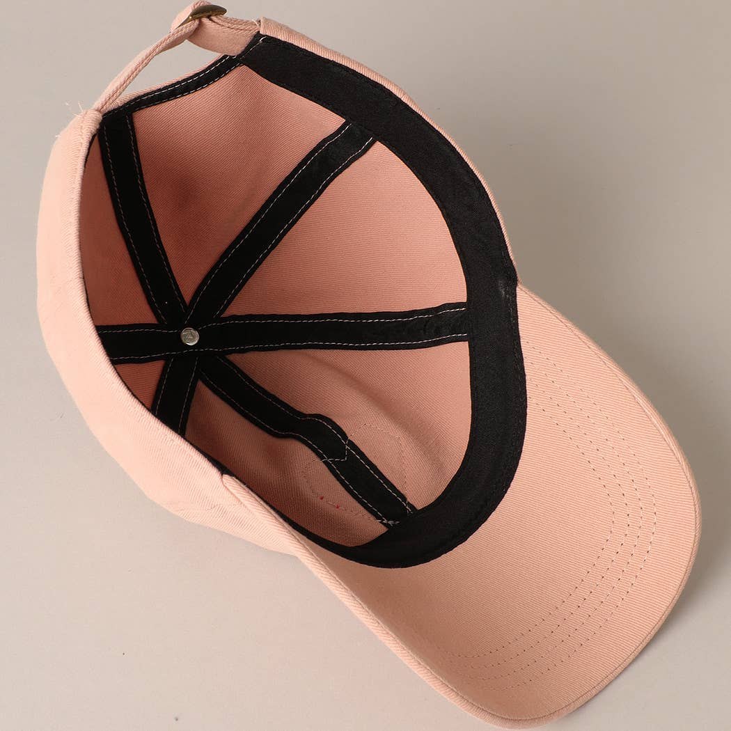 Chenille Heart Baseball Cap