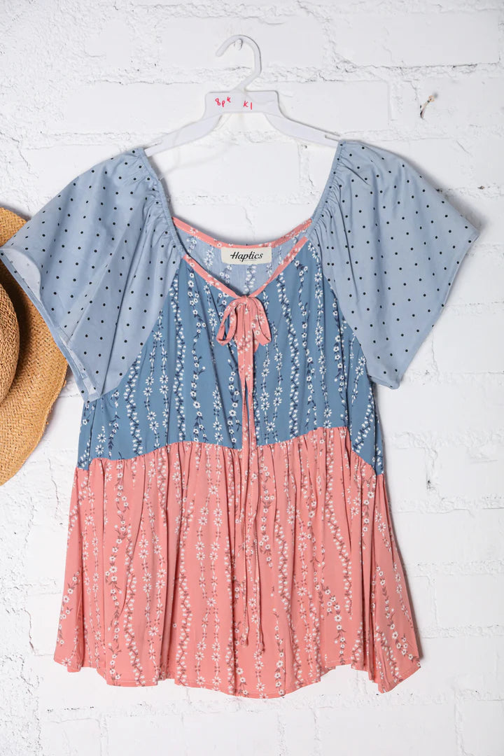 Floral Dot Top