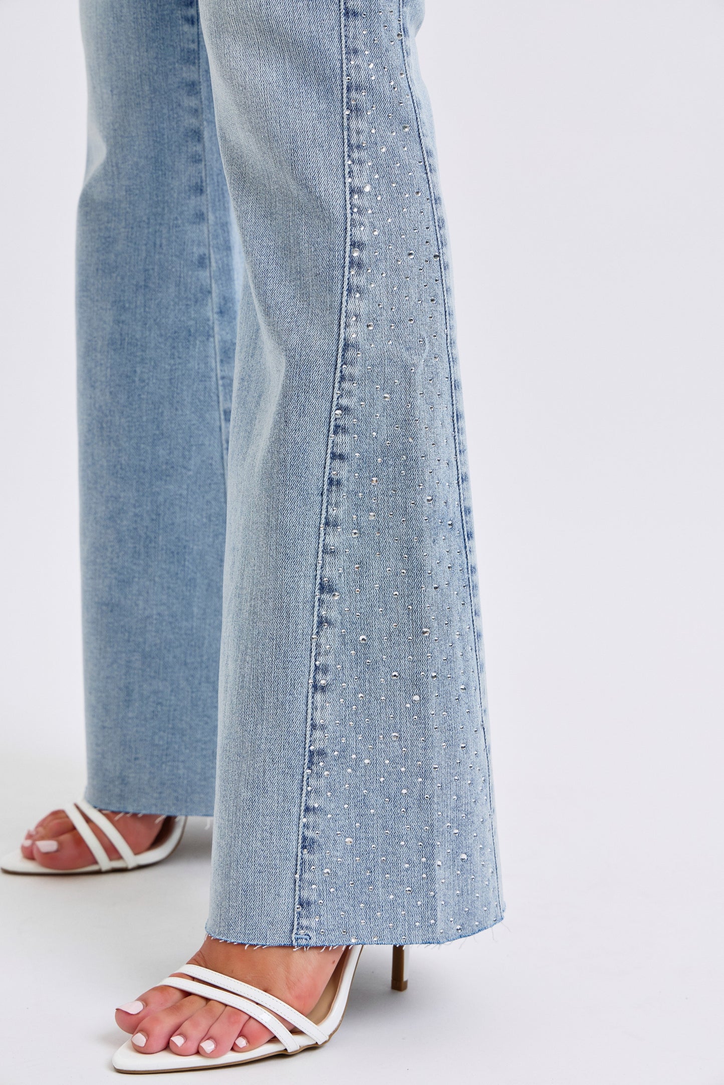 Judy Blue MR Rhinestone Flare Jeans