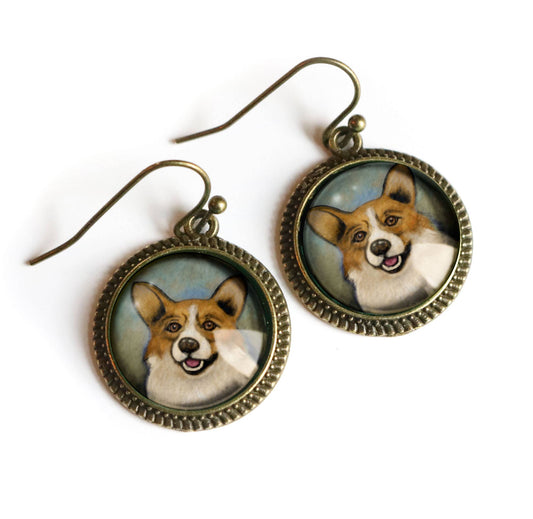 Corgi Dog Earrings
