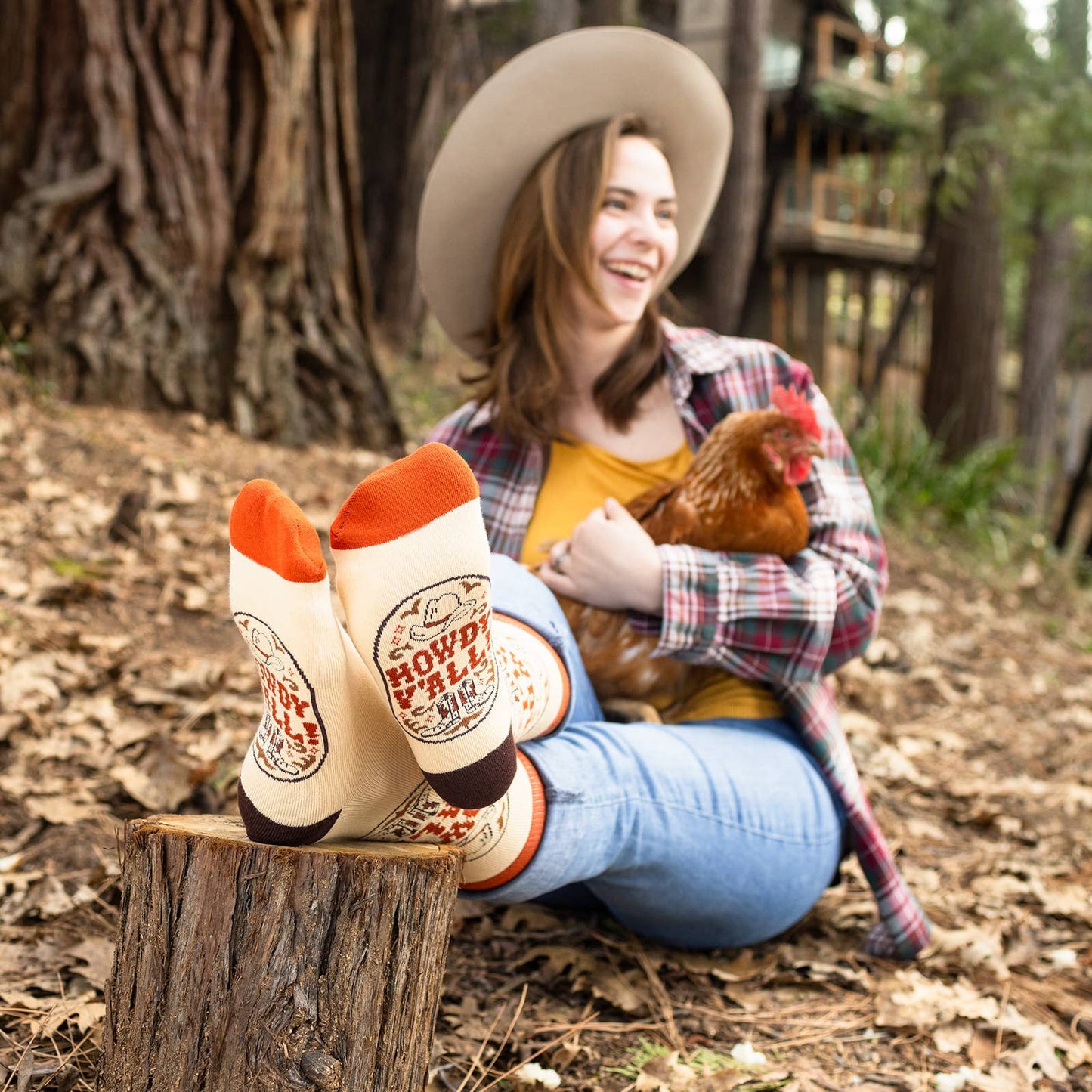 Howdy Y'all Western Themed Socks