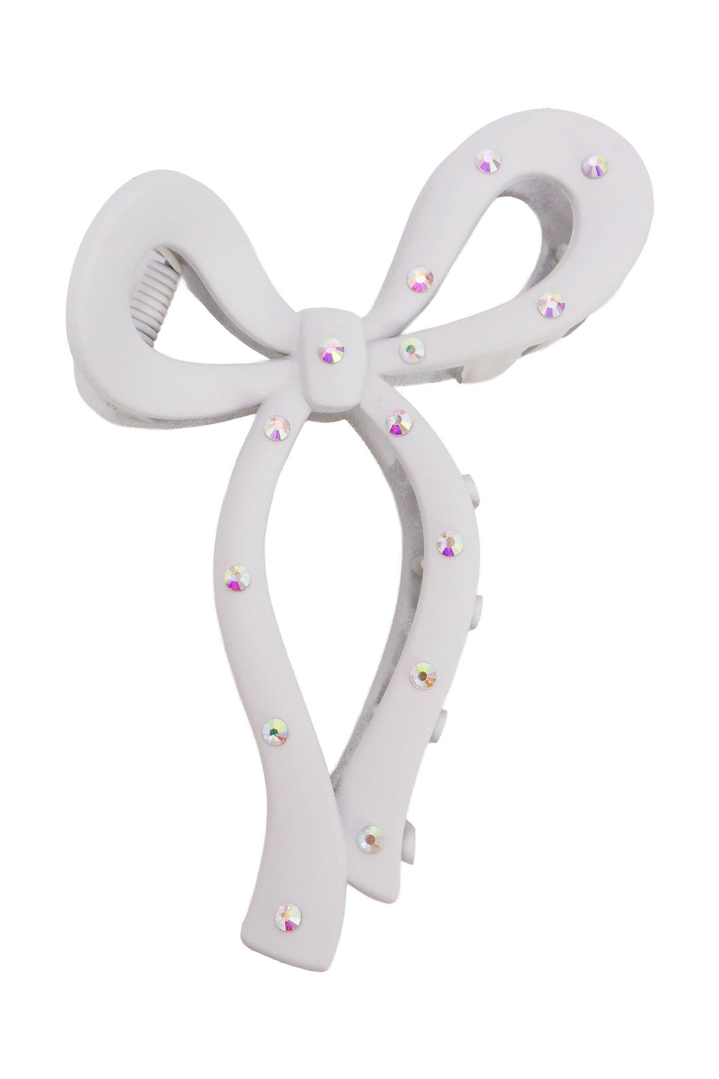 Bling Matte Wavy Ribbon Hair Claw