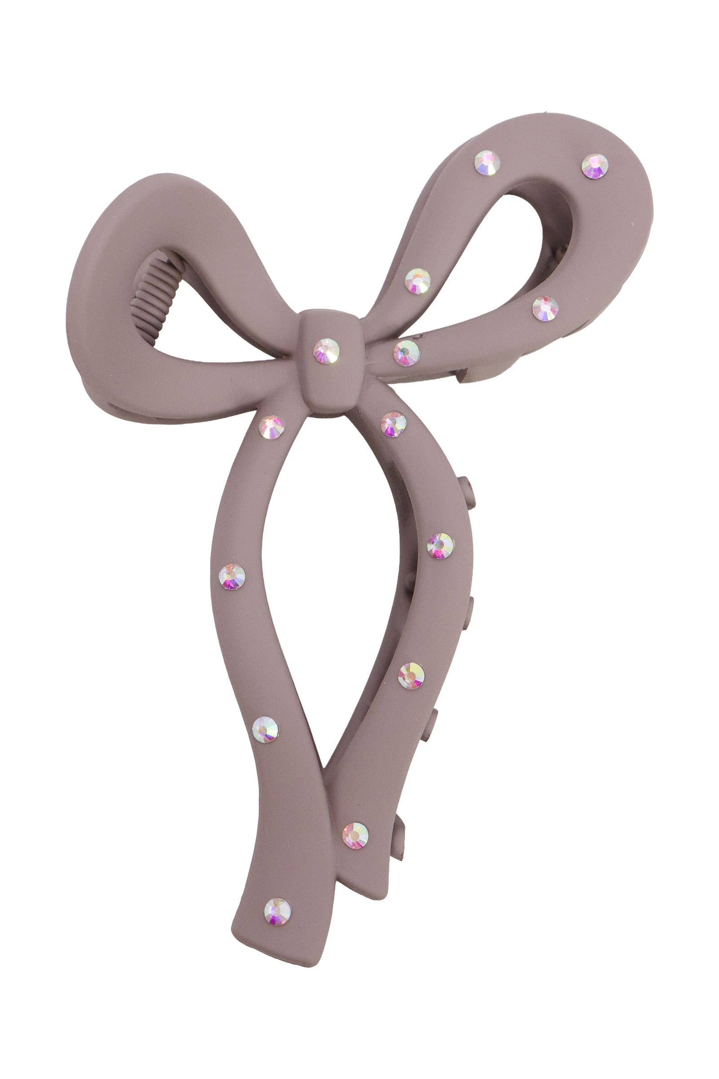 Bling Matte Wavy Ribbon Hair Claw