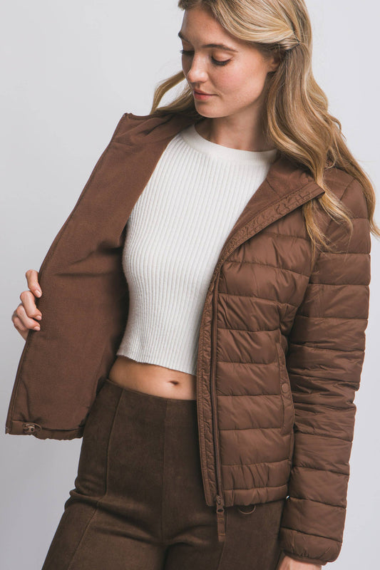 Cocoa Hooded Puffer Jacket