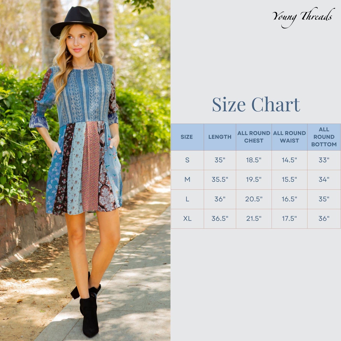 Boho Embroidered Western Mini Dress