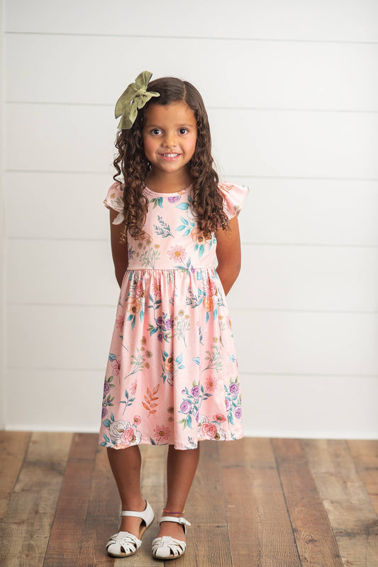 Kids Floral Spring Dress