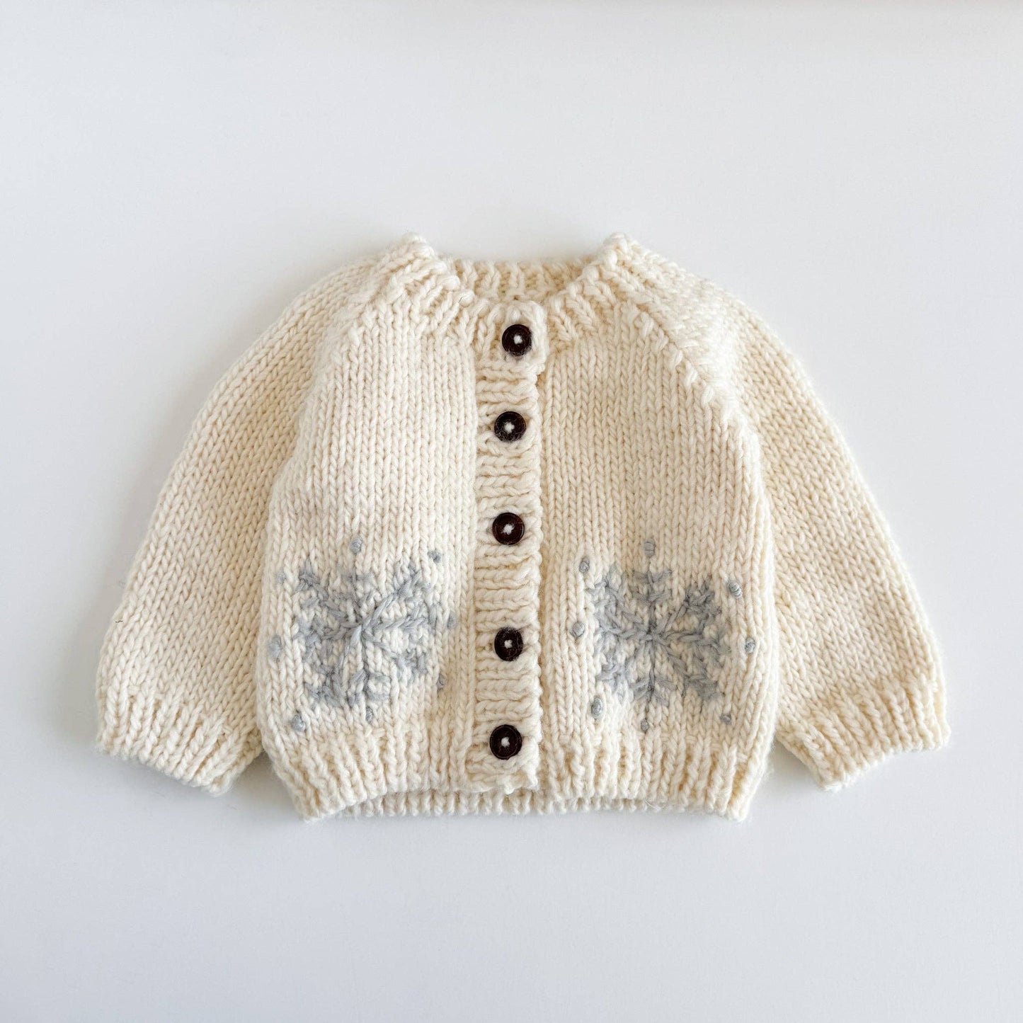 Kids Snowflake Knit Cardigan