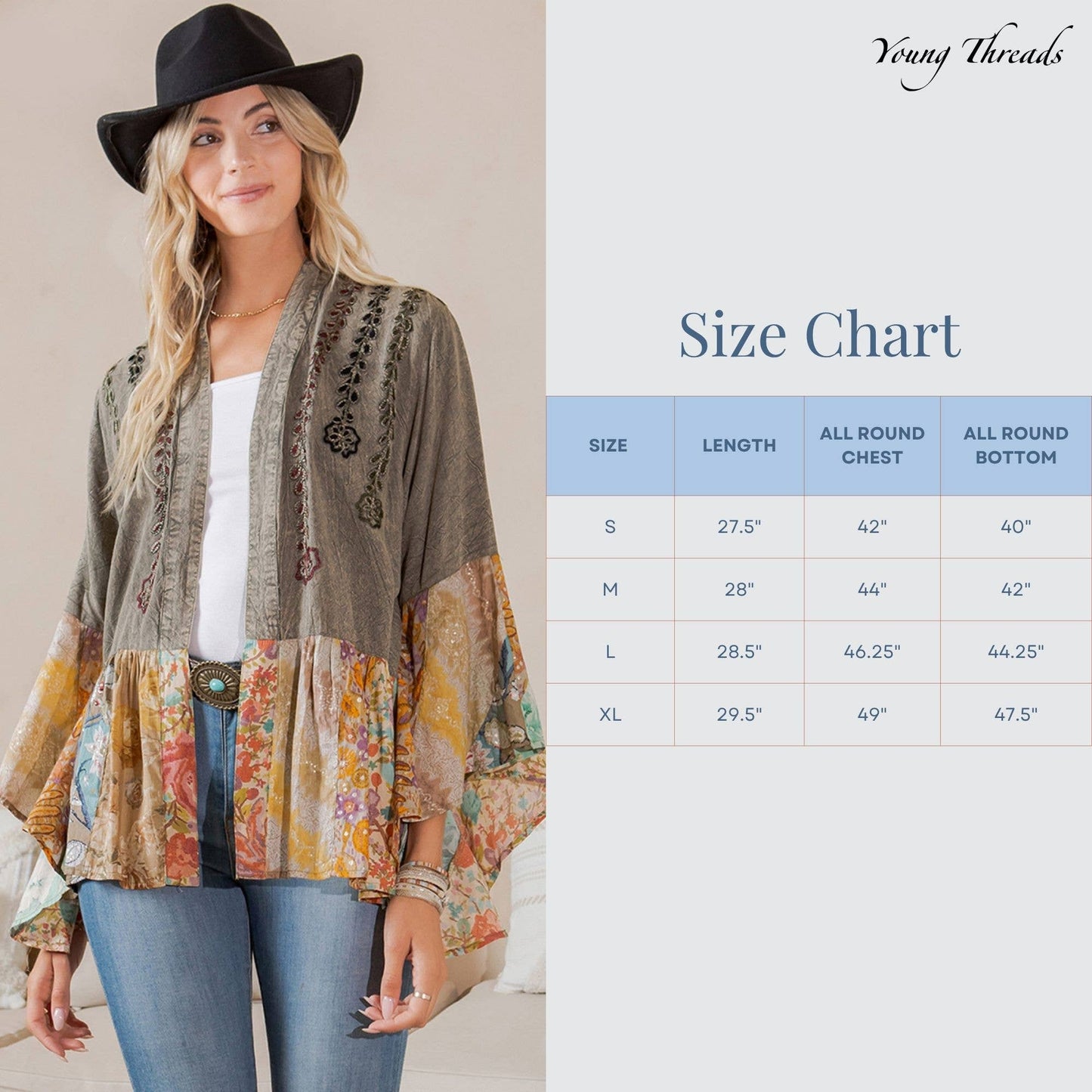 Vintage Bohemian Patchwork Shrug