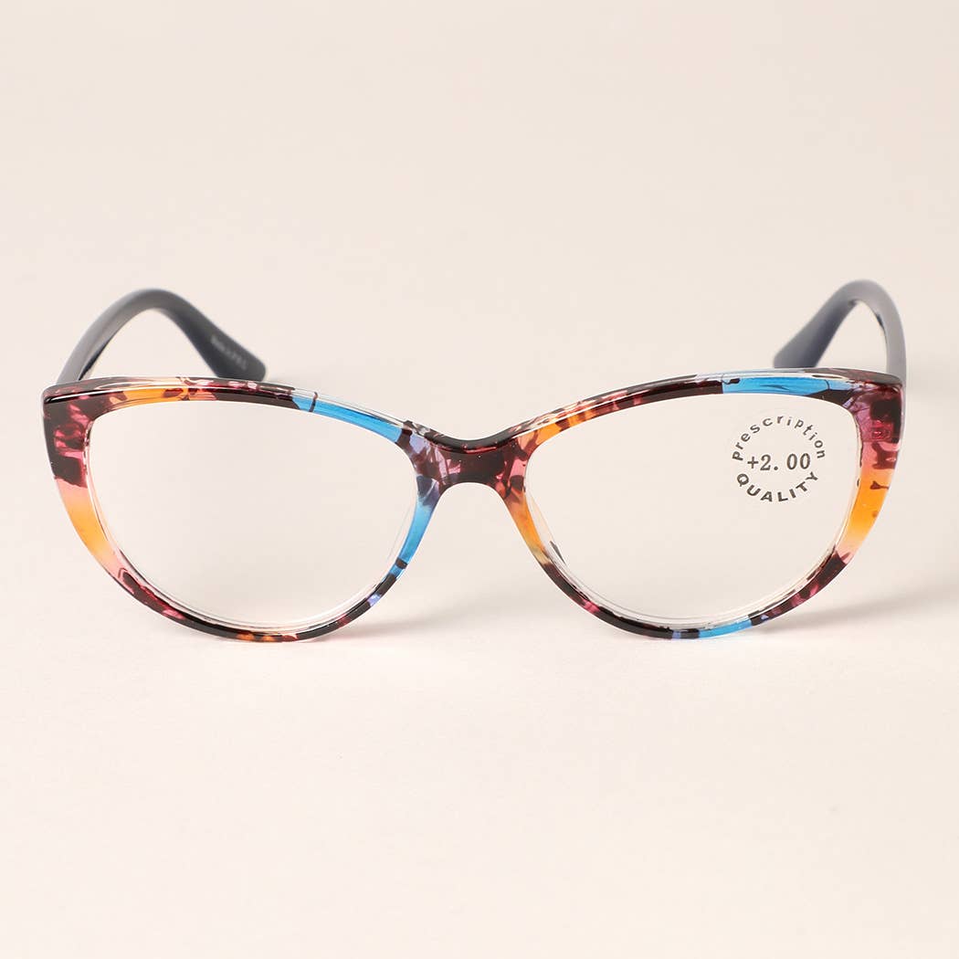 Multicolor Cat Eye Reading Glasses