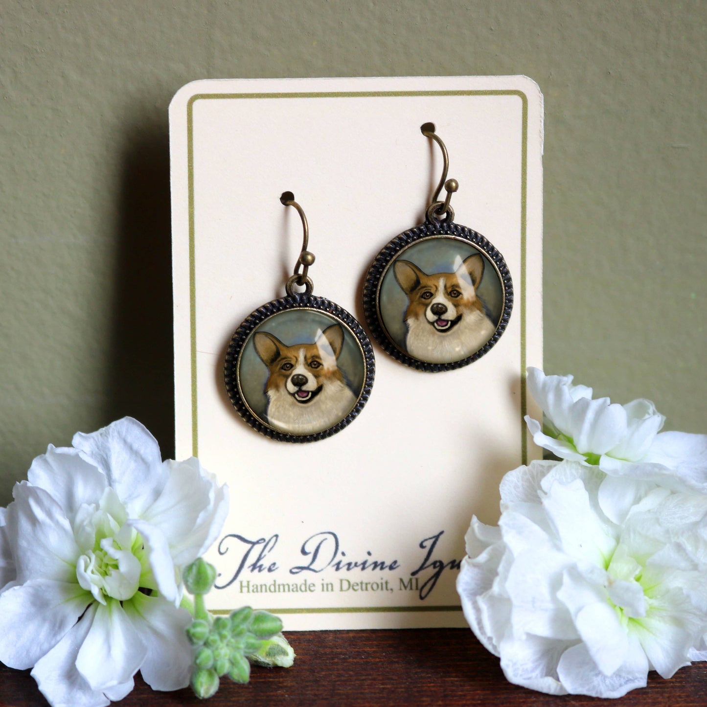 Corgi Dog Earrings