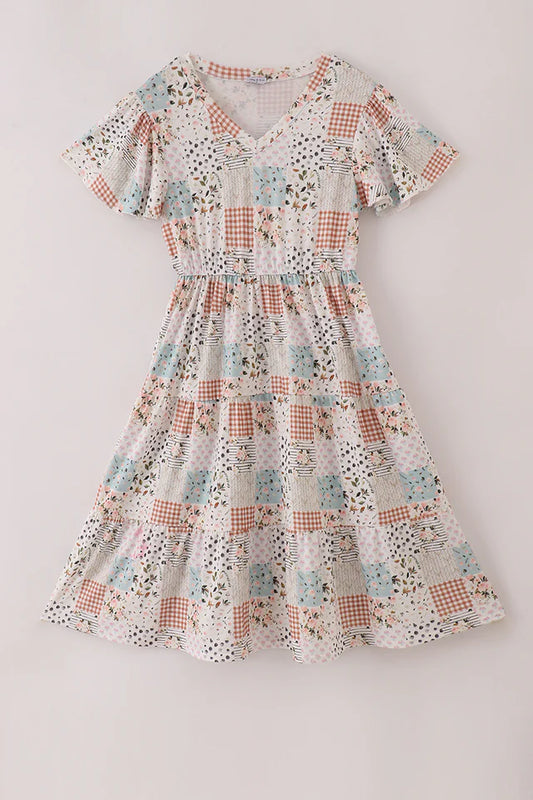 Fall Floral Dress