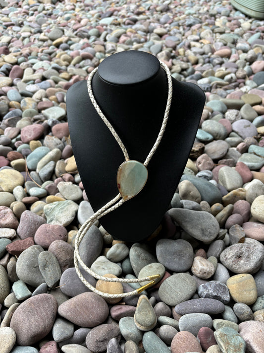 Handmade Amazonite Bolo Necklace