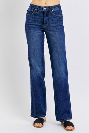 Judy Blue Mid Rise Classic Straight Jeans