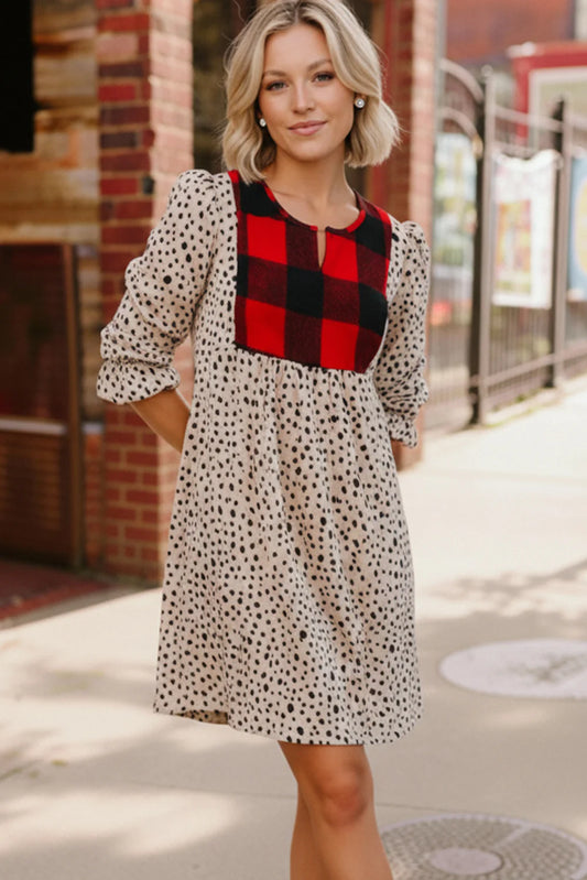 Animal Print Holiday Dress