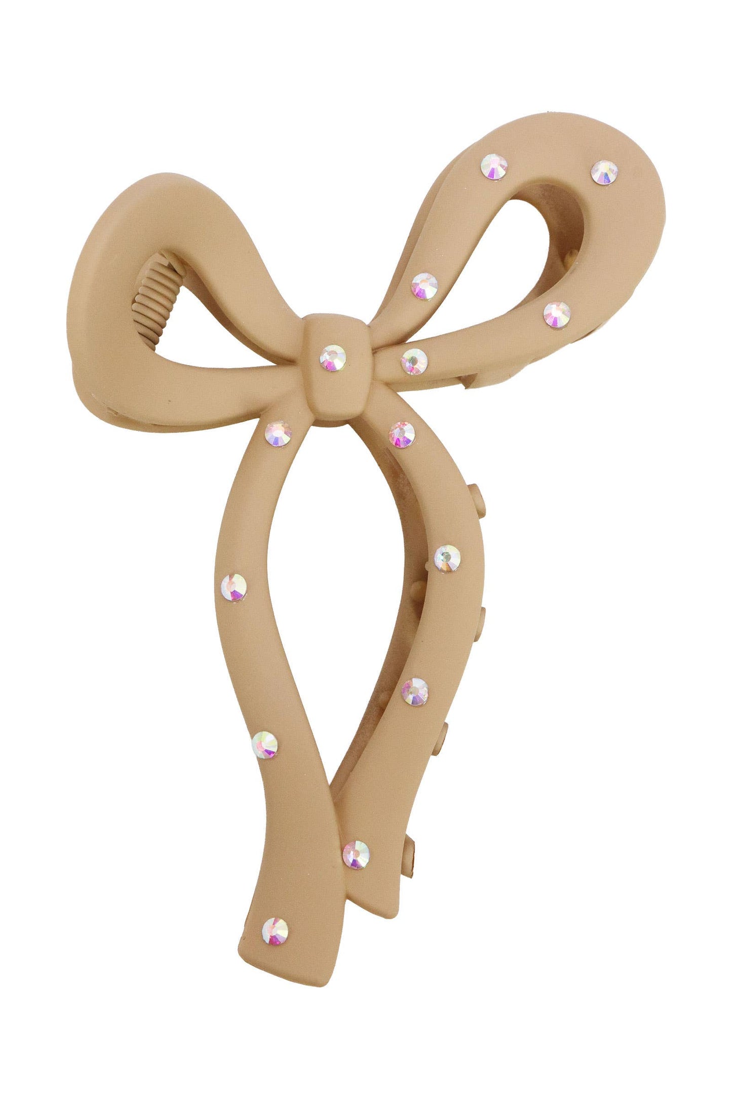 Bling Matte Wavy Ribbon Hair Claw