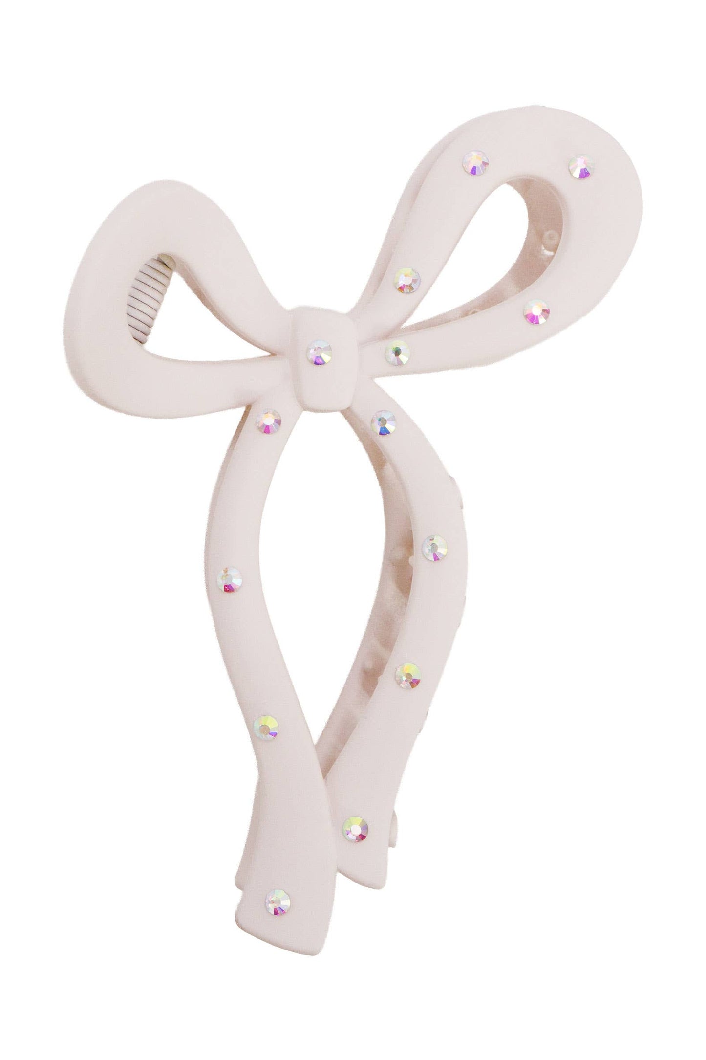 Bling Matte Wavy Ribbon Hair Claw