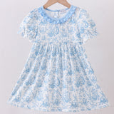 Blue Bunny Ruffle Dress