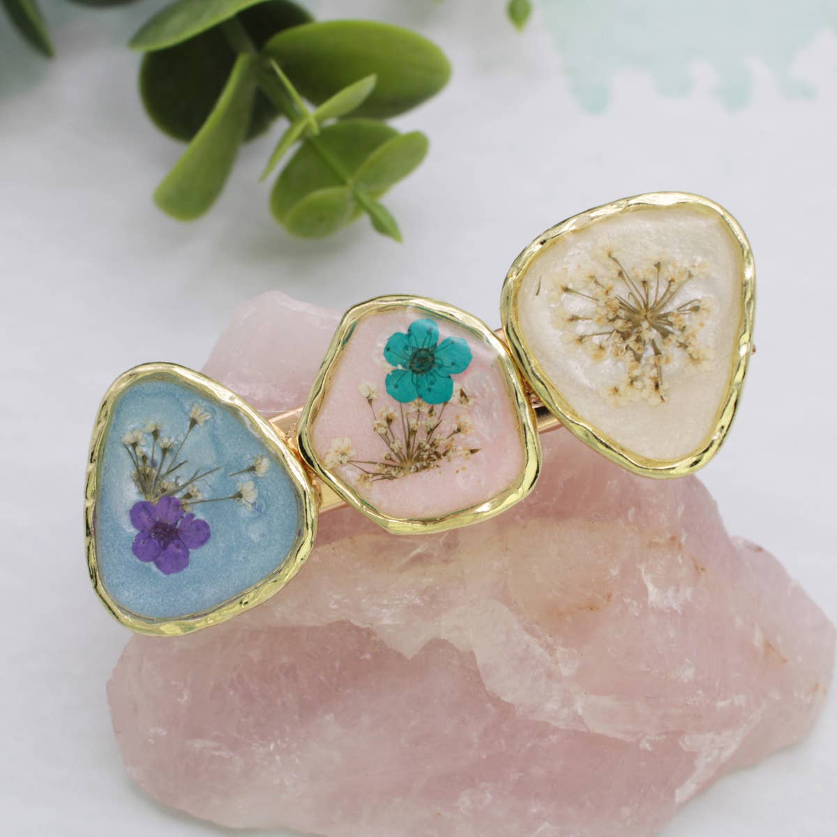 Dried Flower Barrette