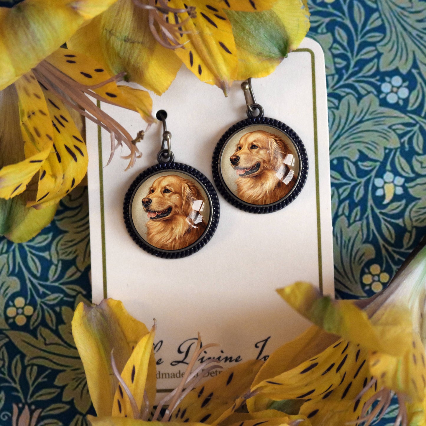 Golden Retriever Dog Earrings