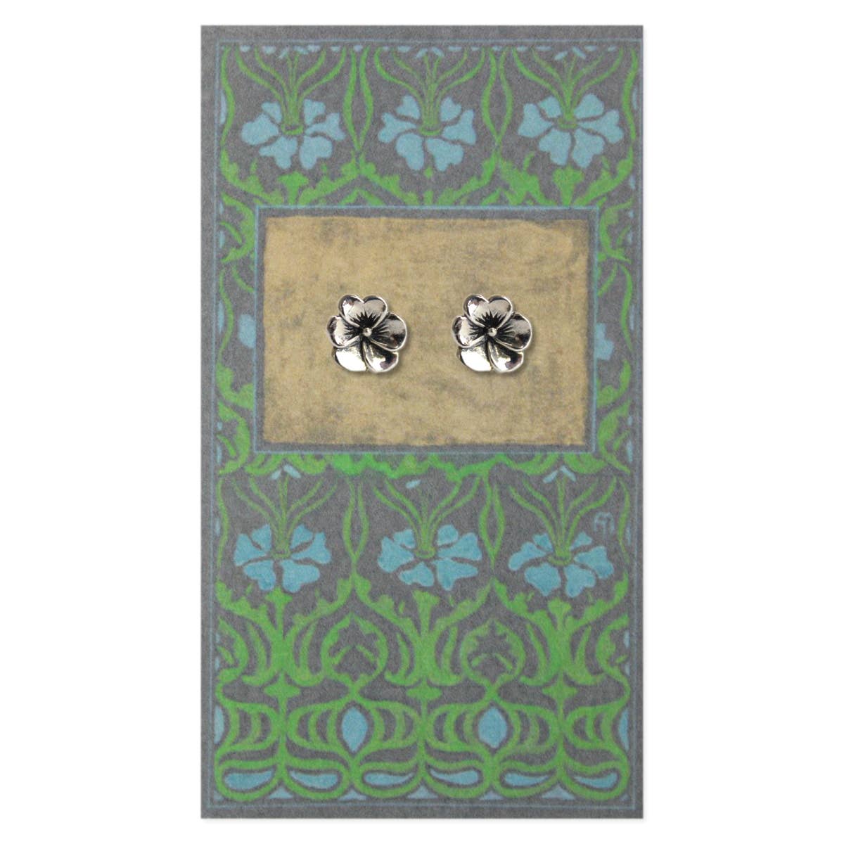 Silver Flower Earrings