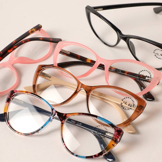 Multicolor Cat Eye Reading Glasses