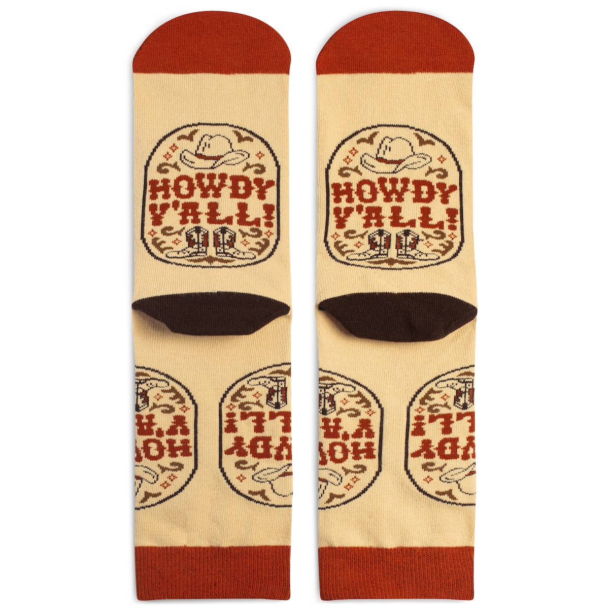 Howdy Y'all Western Themed Socks