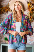 Floral Patchwork Cardigan