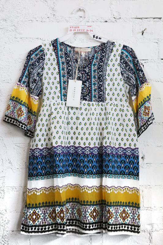 Kids Ivory Boho Dress
