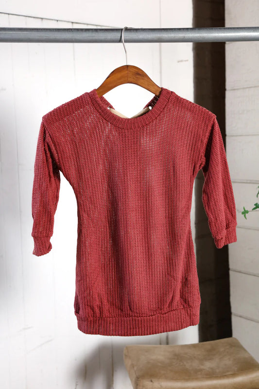 Kids Knit Pullover with Tie Back
