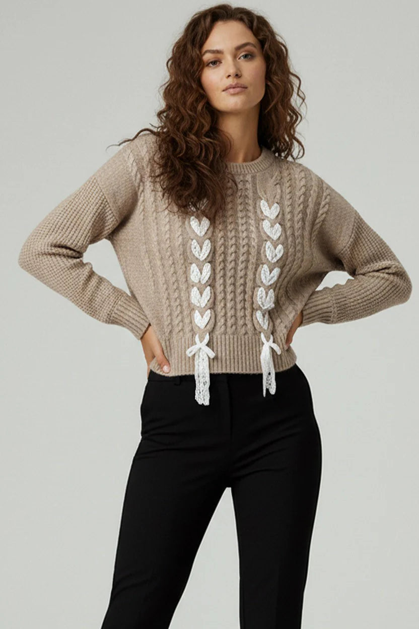 A Lace Bow Sweater