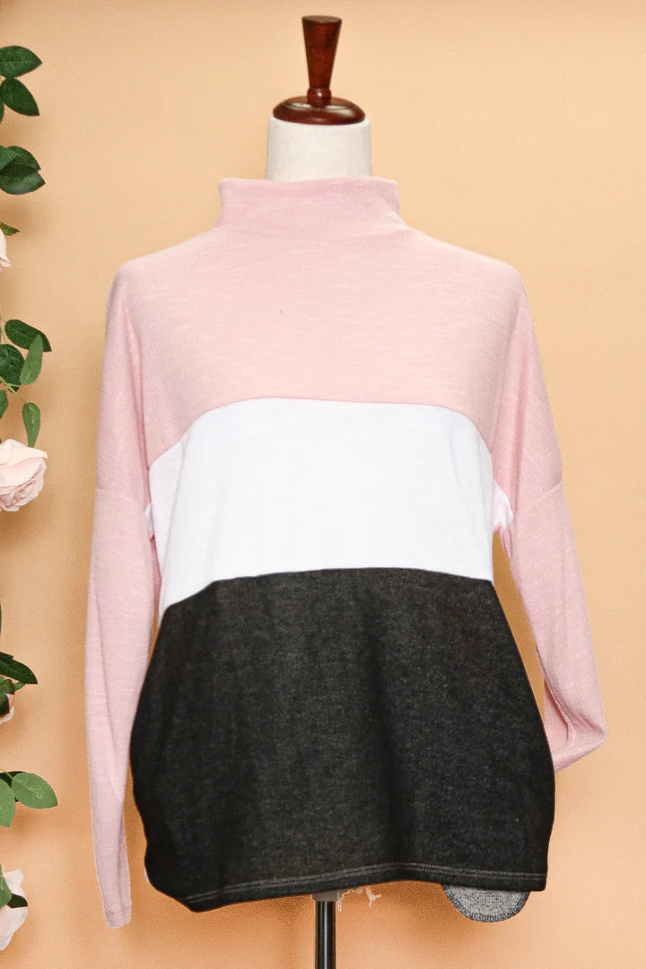 Mock Neck Knit Top