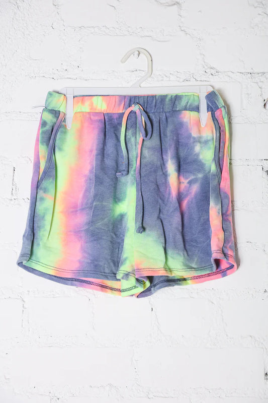 Tie Dye Pocketed Shorts